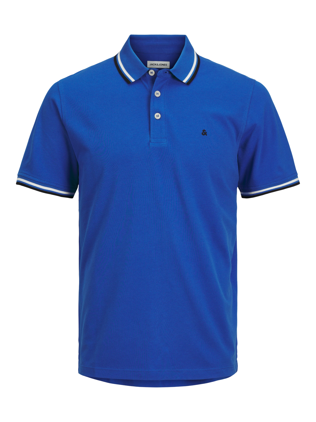 Jack & Jones Enfärgat Polo T-shirt -Nautical Blue - 12136668