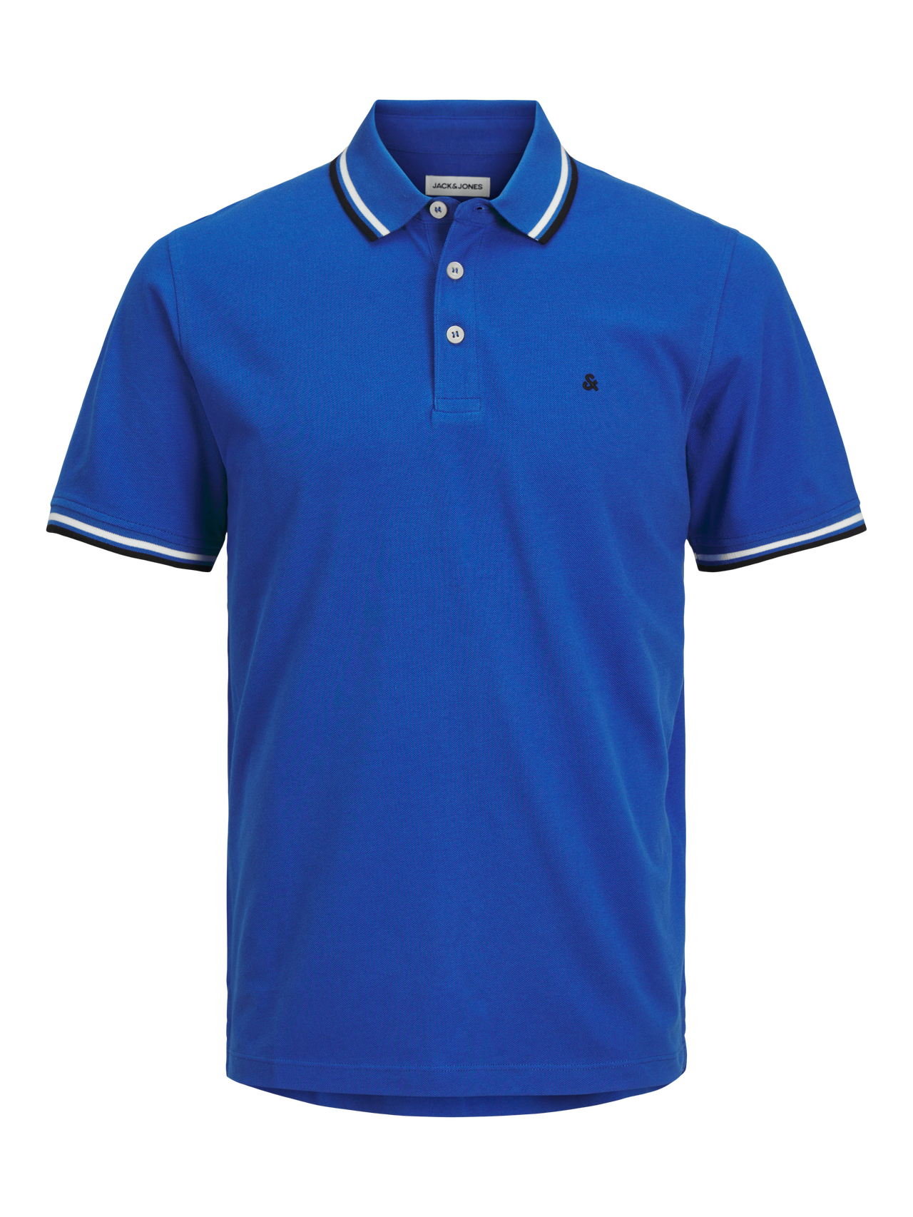 Jack & Jones Vienspalvis Polo kaklas Marškinėliai -Nautical Blue - 12136668