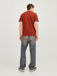 Jack & Jones T-shirt Liso Polo -Red Ochre - 12136668