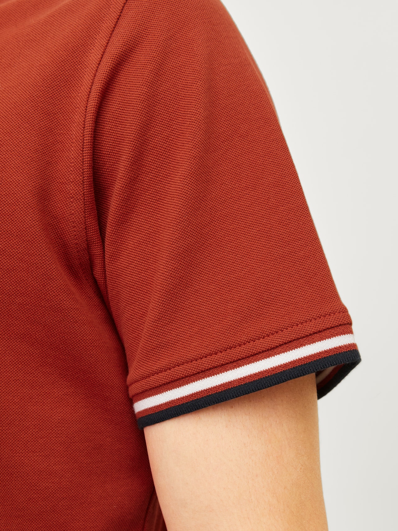 Jack & Jones Effen Polo T-shirt -Red Ochre - 12136668