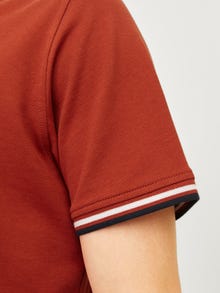 Jack & Jones Vanlig Polo T-skjorte -Red Ochre - 12136668