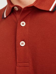 Jack & Jones Yksivärinen Polo T-shirt -Red Ochre - 12136668
