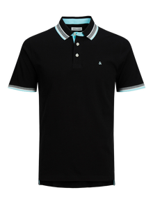 Jack & Jones Einfarbig Polo Polo -Black Ink  - 12136668