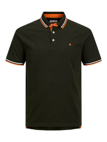 Jack & Jones Gładki Polo T-shirt -Kombu Green - 12136668