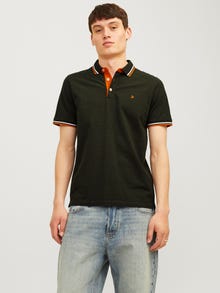 Jack & Jones Vanlig Polo T-skjorte -Kombu Green - 12136668