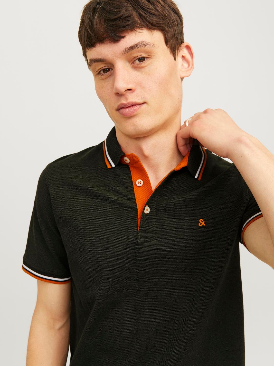 Jack & Jones Effen Polo T-shirt -Kombu Green - 12136668