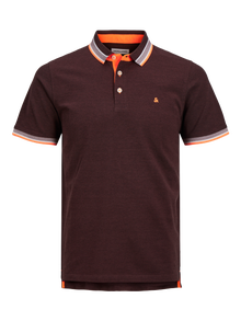 Jack & Jones Vienspalvis Polo kaklas Marškinėliai -Vineyard Wine  - 12136668