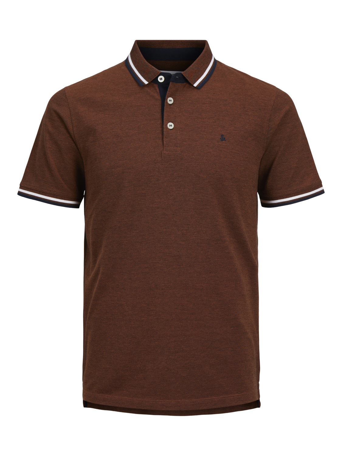 Jack & Jones Enfärgat Polo T-shirt -Mocha Bisque - 12136668