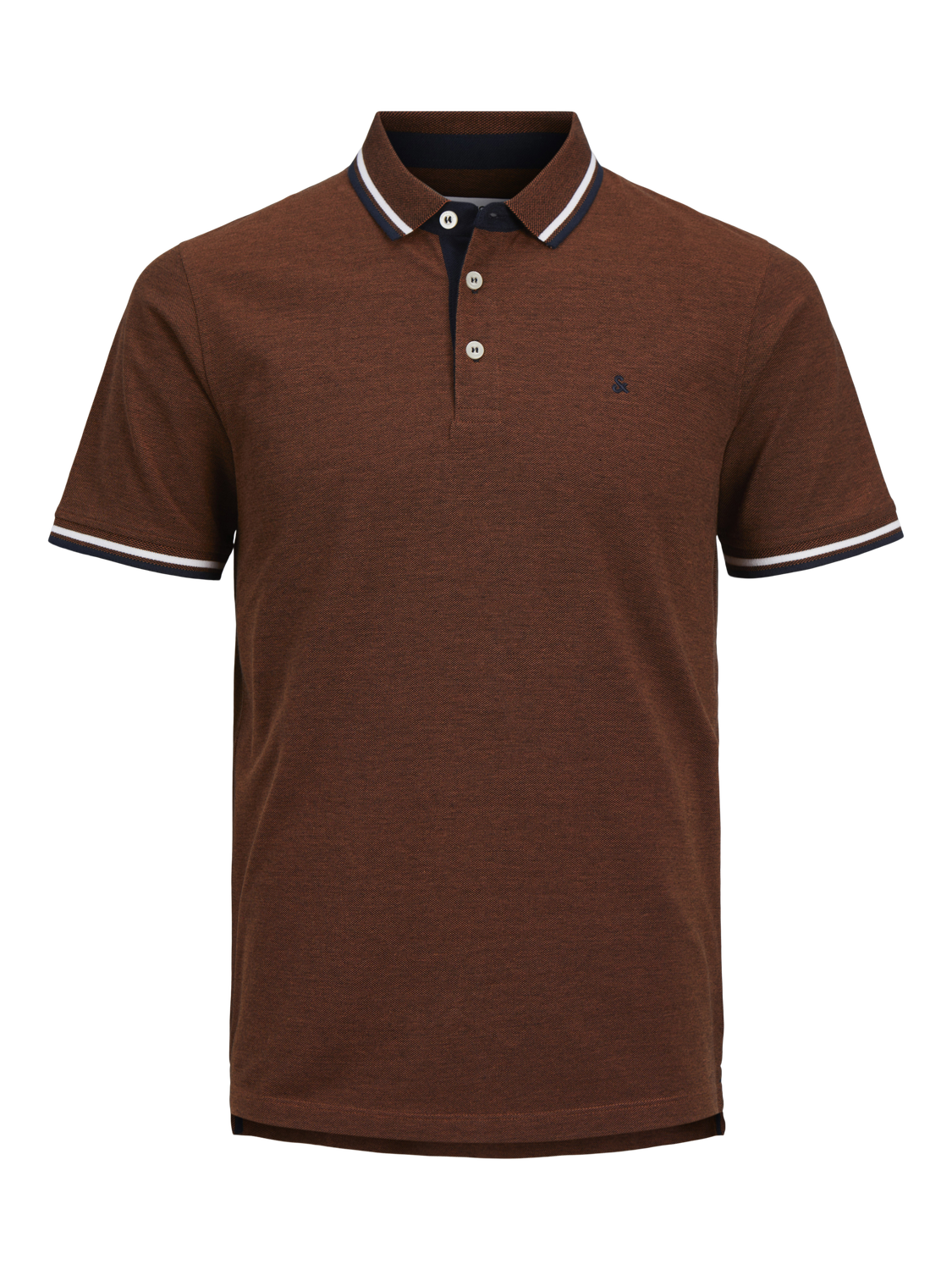 Jack & Jones Ühevärviline Polo Eesti keel -Mocha Bisque - 12136668