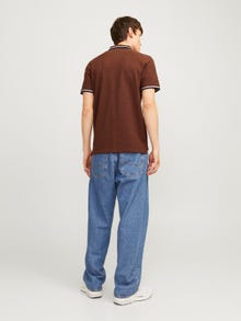 Jack & Jones Ühevärviline Polo Eesti keel -Mocha Bisque - 12136668