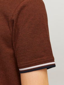 Jack & Jones Ühevärviline Polo Eesti keel -Mocha Bisque - 12136668