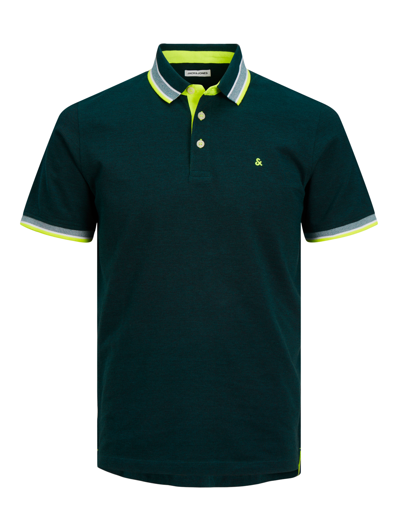 Jack & Jones Gładki Polo T-shirt -Deep Teal - 12136668