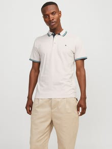 Jack & Jones Yksivärinen Pikeepaita -Moonbeam - 12136668