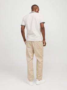 Jack & Jones Bez vzoru Polo límec Tričko -Moonbeam - 12136668