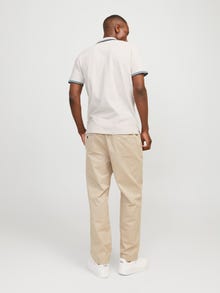 Jack & Jones Yksivärinen Pikeepaita -Moonbeam - 12136668