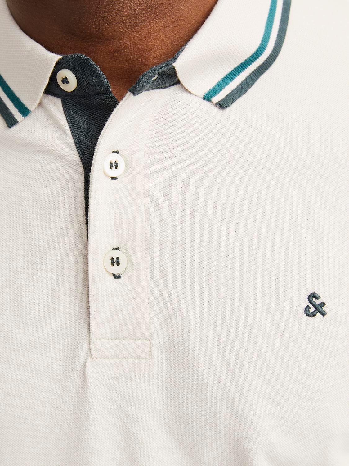 Jack & Jones Ühevärviline Polo Eesti keel -Moonbeam - 12136668