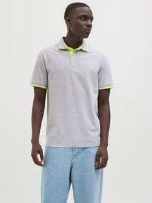 Jack & Jones Effen Overhemd kraag Polo shirt -Light Grey Melange - 12136668