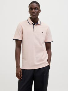 Jack & Jones Effen Overhemd kraag Polo shirt -Peach Parfait - 12136668