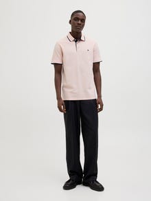 Jack & Jones Effen Overhemd kraag Polo shirt -Peach Parfait - 12136668