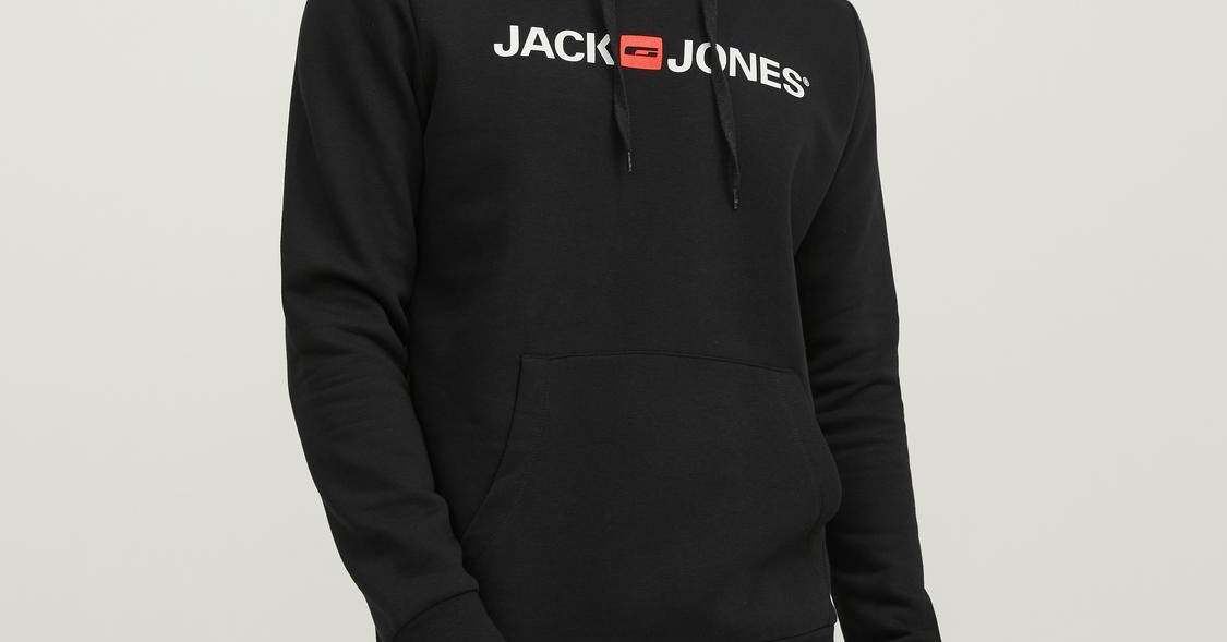 Sudadera sin capucha negra CLAN  JACK&JONES Madrid – JACK & JONES Madrid