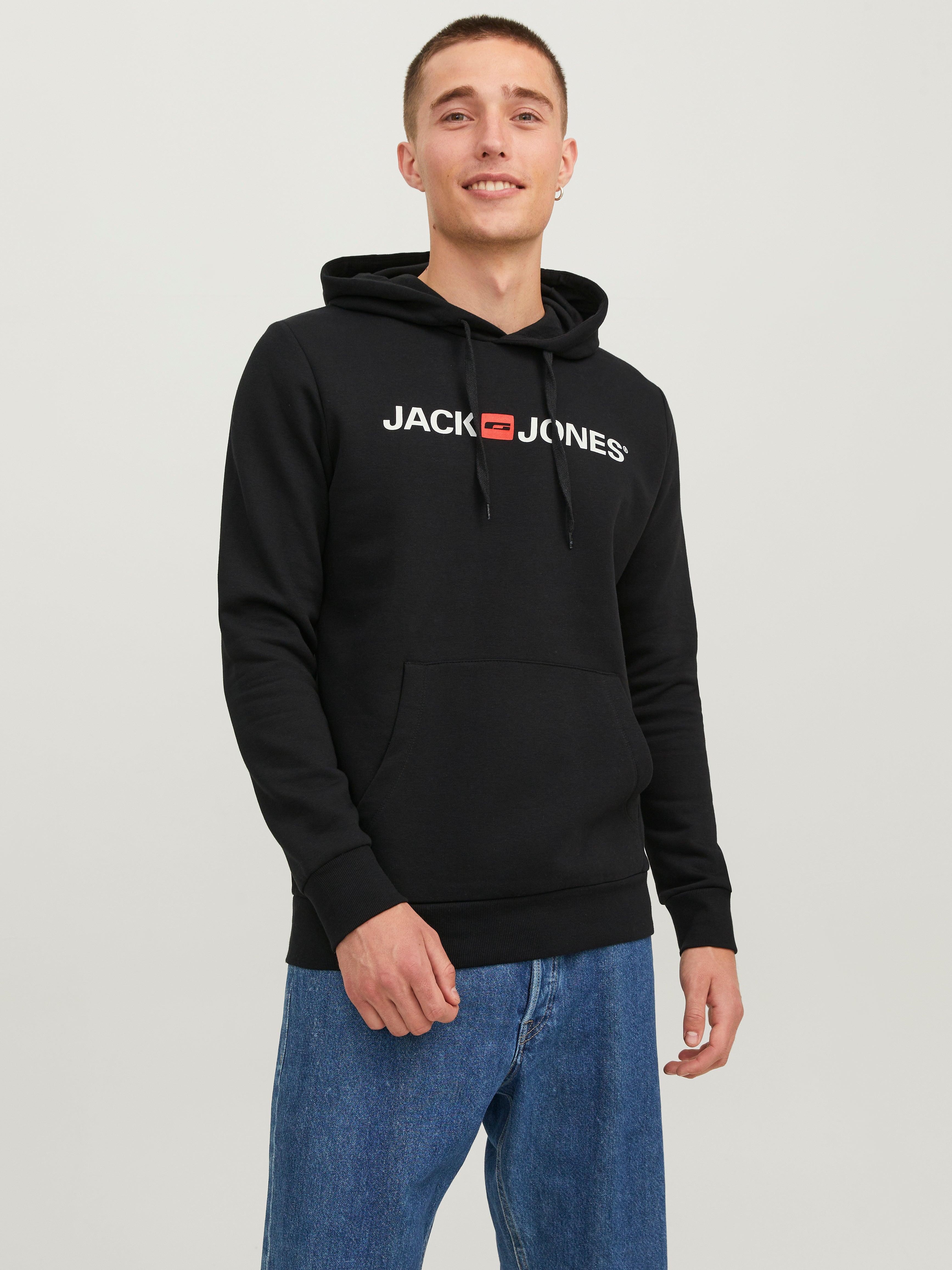 Superdry - Sweat A Capuche Logo Loose M2013517A Noir