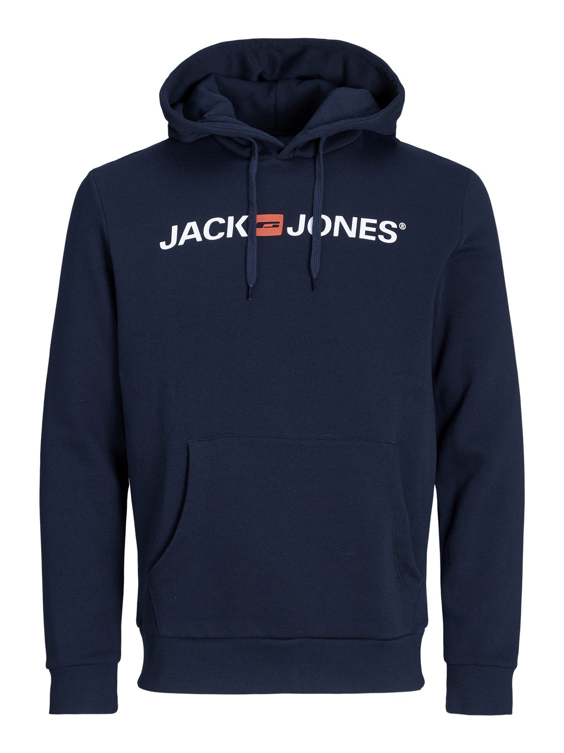 Jack & Jones Hoodie Logo -Navy Blazer - 12137054