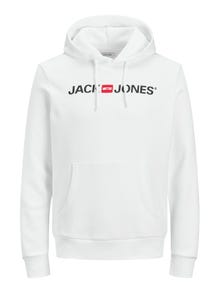 Jack & Jones Φούτερ με κουκούλα -White - 12137054