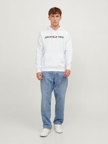 Jack & Jones Logo Hættetrøje -White - 12137054