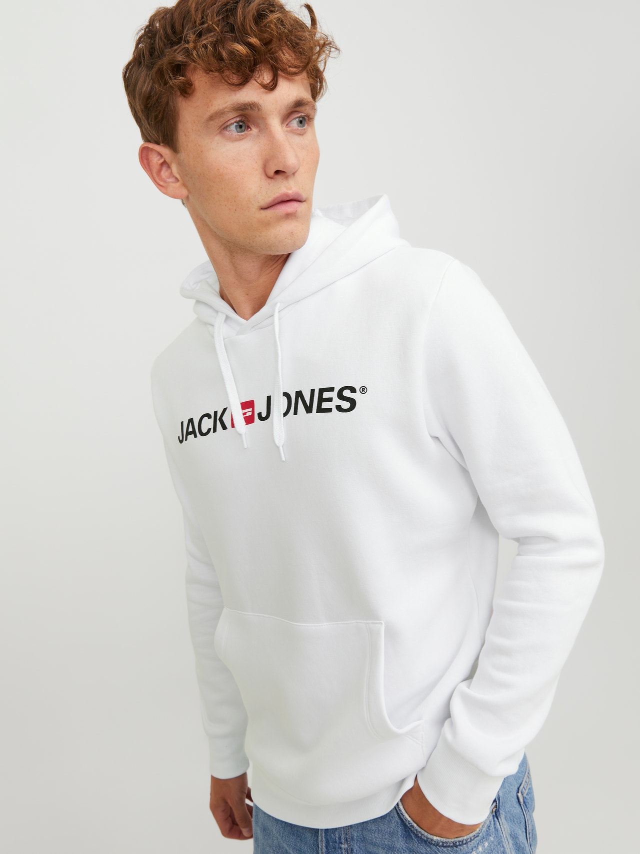 Jack & Jones oversized teddy hoodie with embroidered logo in beige Jack & Jones oversized teddy hoodie with embroidered logo in beige