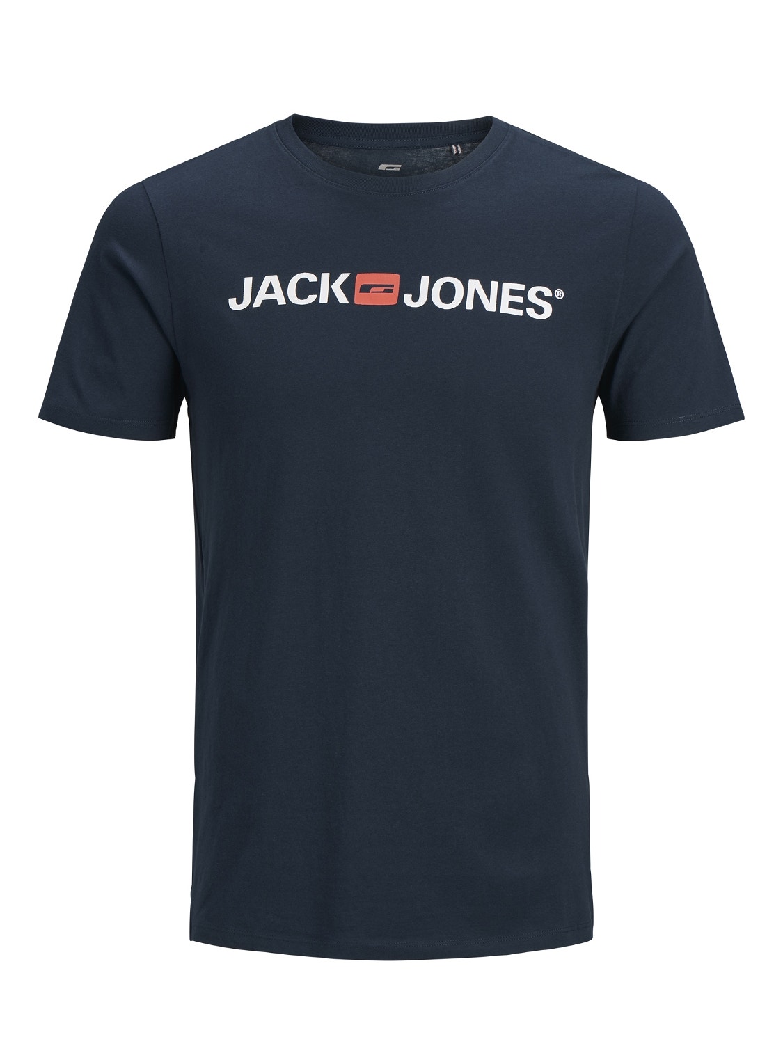 Uitgaand vervaldatum cache Logo Crew neck T-shirt | Dark Blue | Jack & Jones®