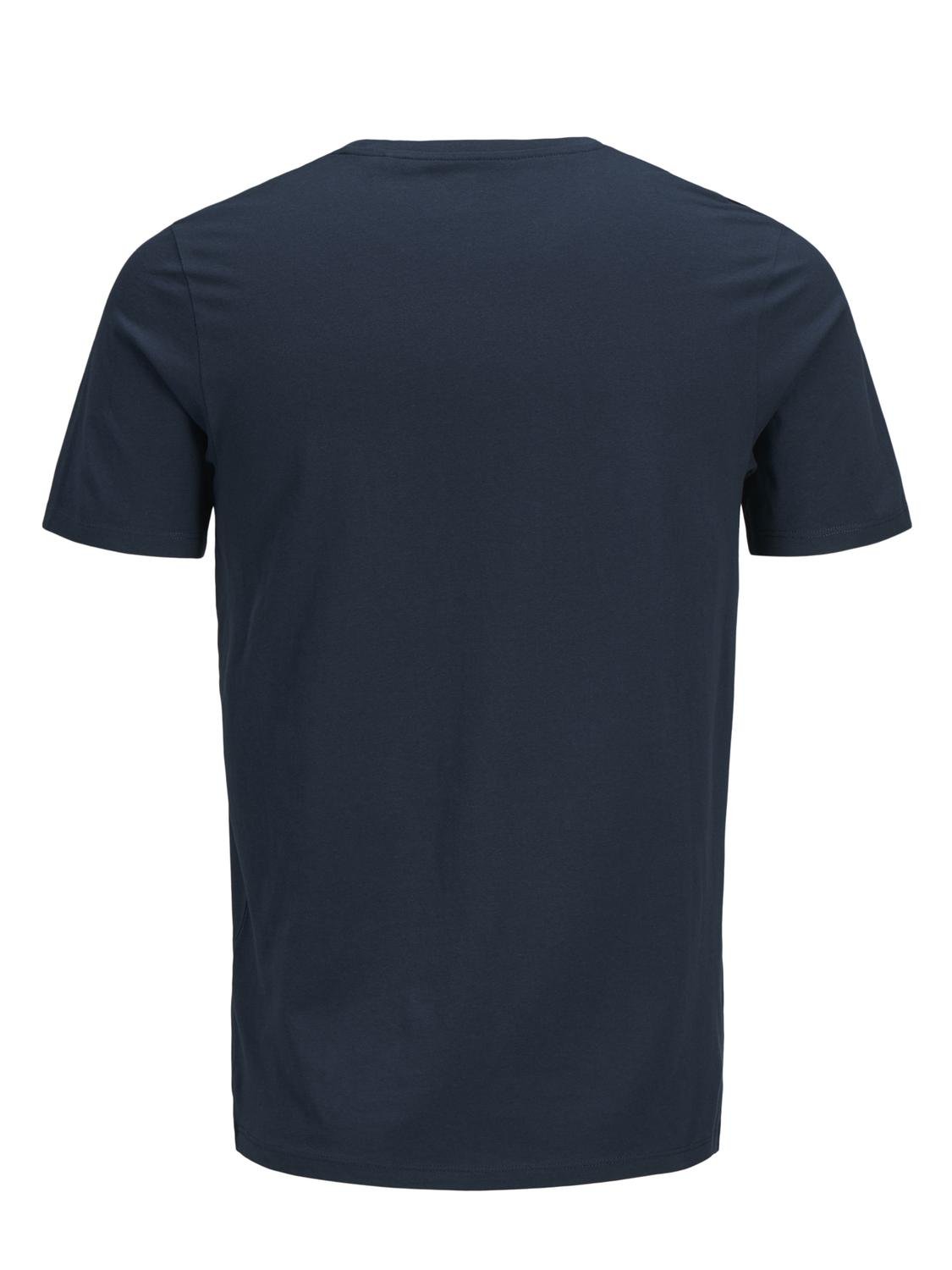 Jack & Jones Logotipas Apskritas kaklas Marškinėliai -Navy Blazer - 12137126