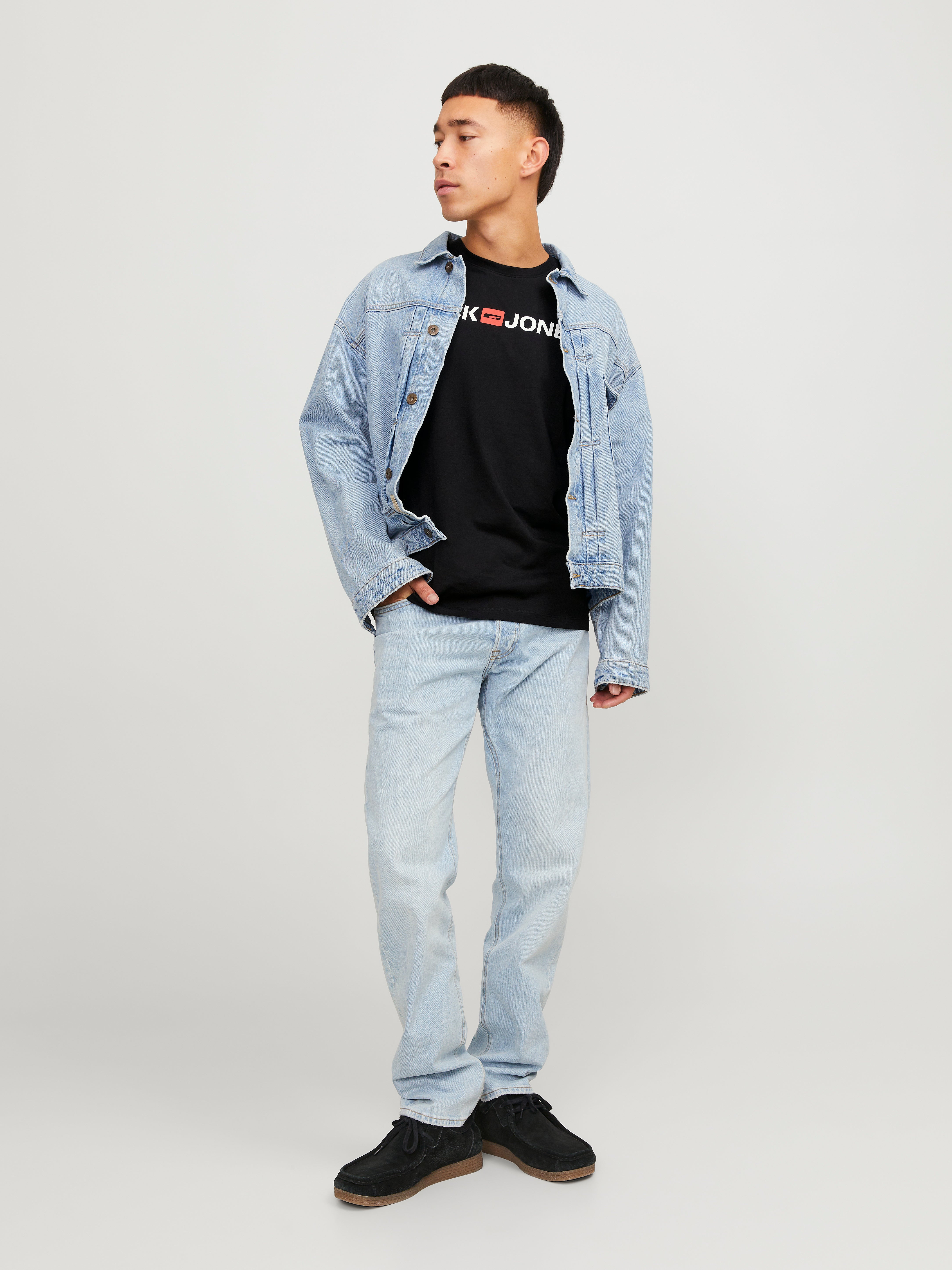 T-shirt | Czarne | Jack & Jones®
