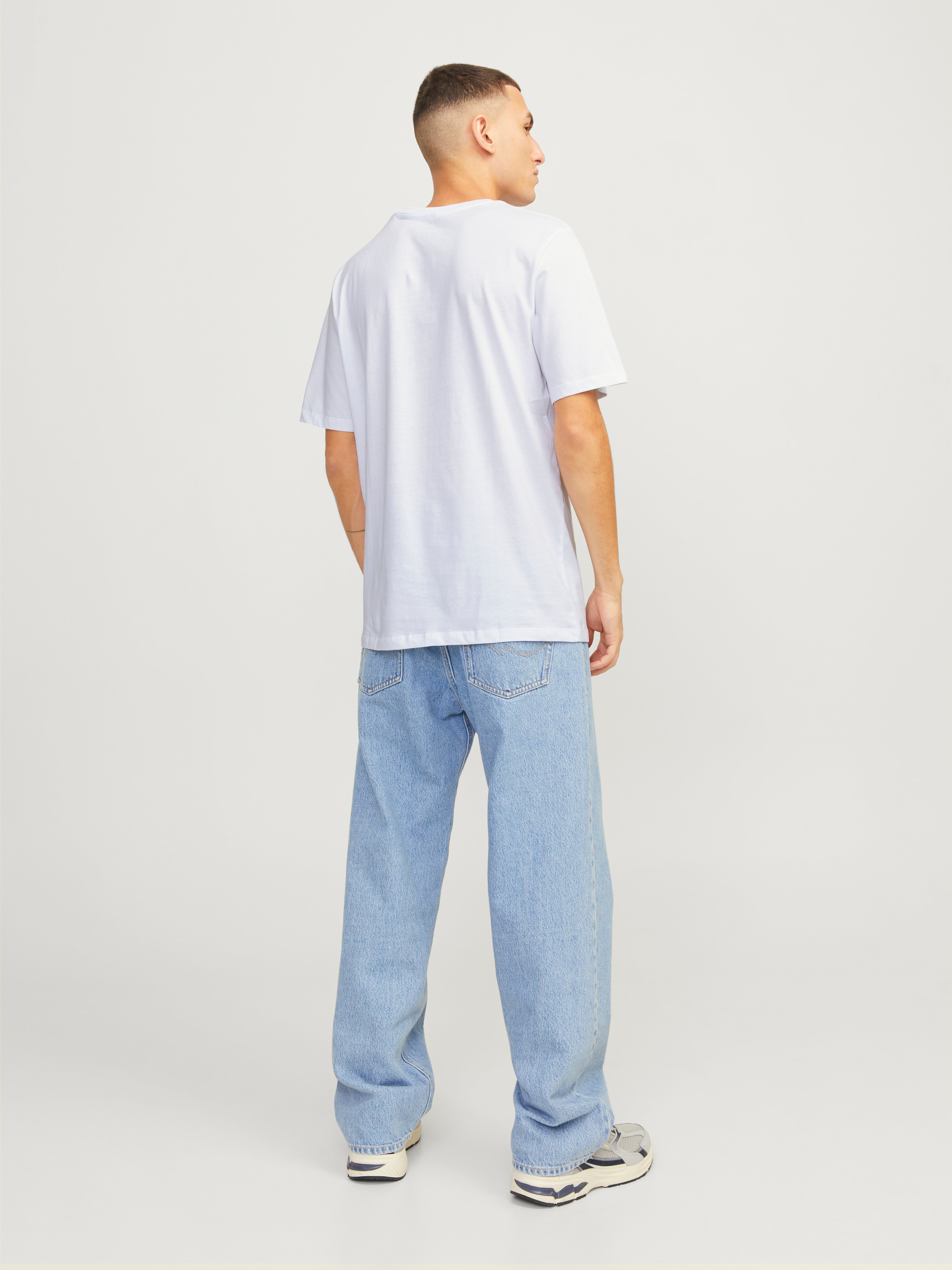 Tシャツ・カットソー NOT4NERD Flock Of Crows TShirts White J1TS011BWH KENZO Men's Seasonal Logo Relaxed T-Shirt - White - S | Coggles