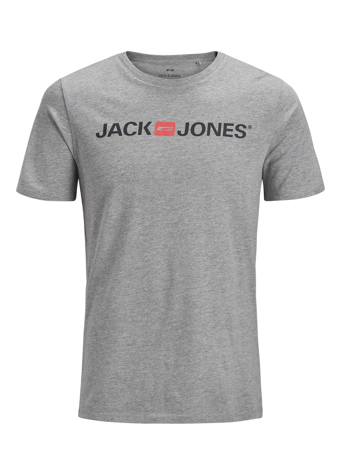 Logo Crew neck T-shirt | Light Grey | Jack & Jones®