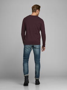 Jack & Jones Plain Knitted pullover -Port Royale - 12137190