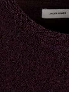 Jack & Jones Ensfarvet Striktrøje med rund hals -Port Royale - 12137190