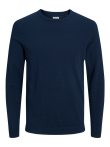 Jack & Jones Vienspalvis Megztinis -Navy Blazer - 12137190