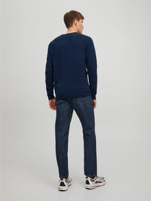 Jack & Jones Vienspalvis Megztinis -Navy Blazer - 12137190