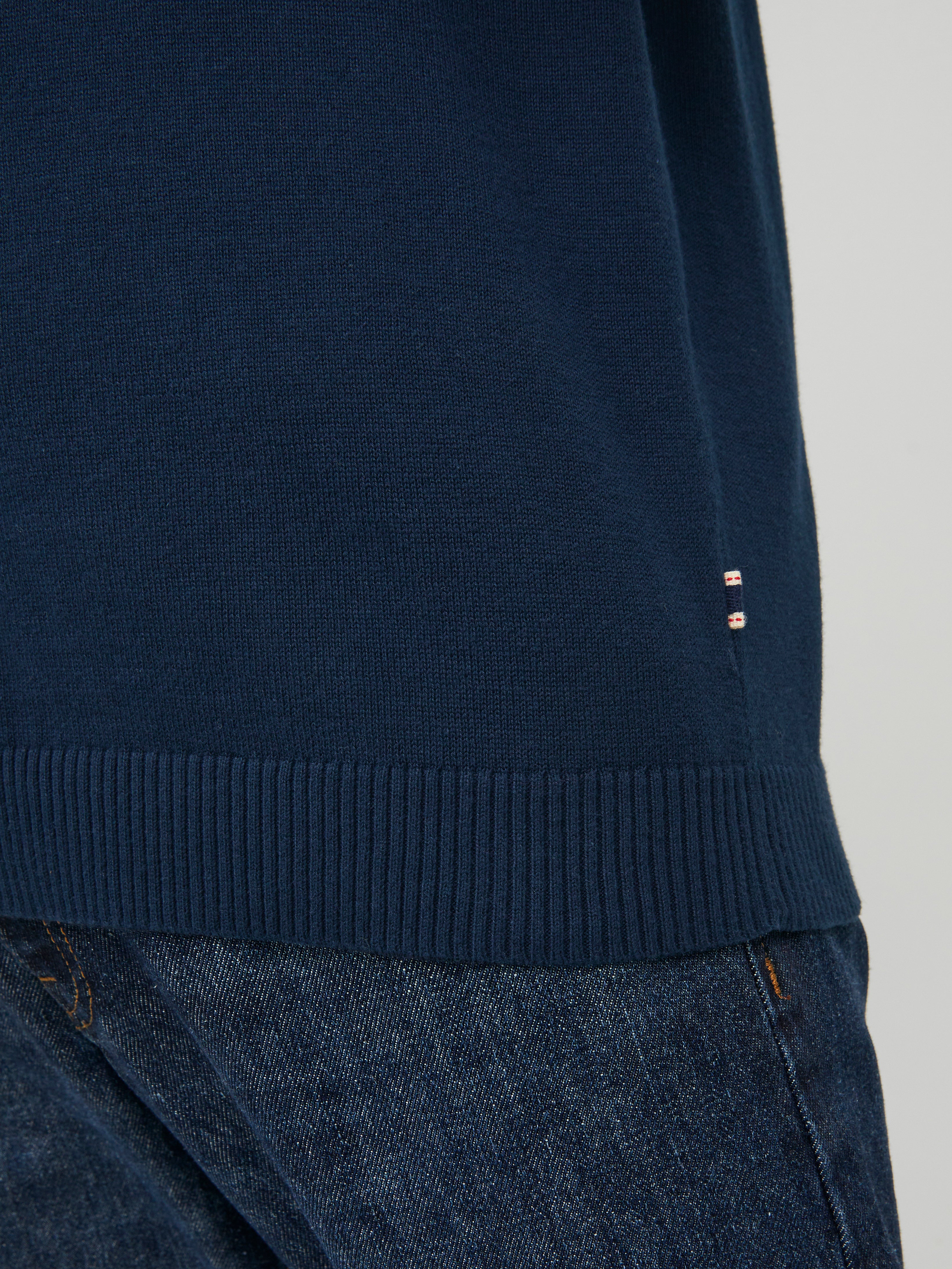 Einfarbig Strickpullover mit Rundhals | Dunkelblau | Jack & Jones®