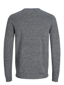 Jack & Jones Plain Knitted pullover -Navy Blazer - 12137190