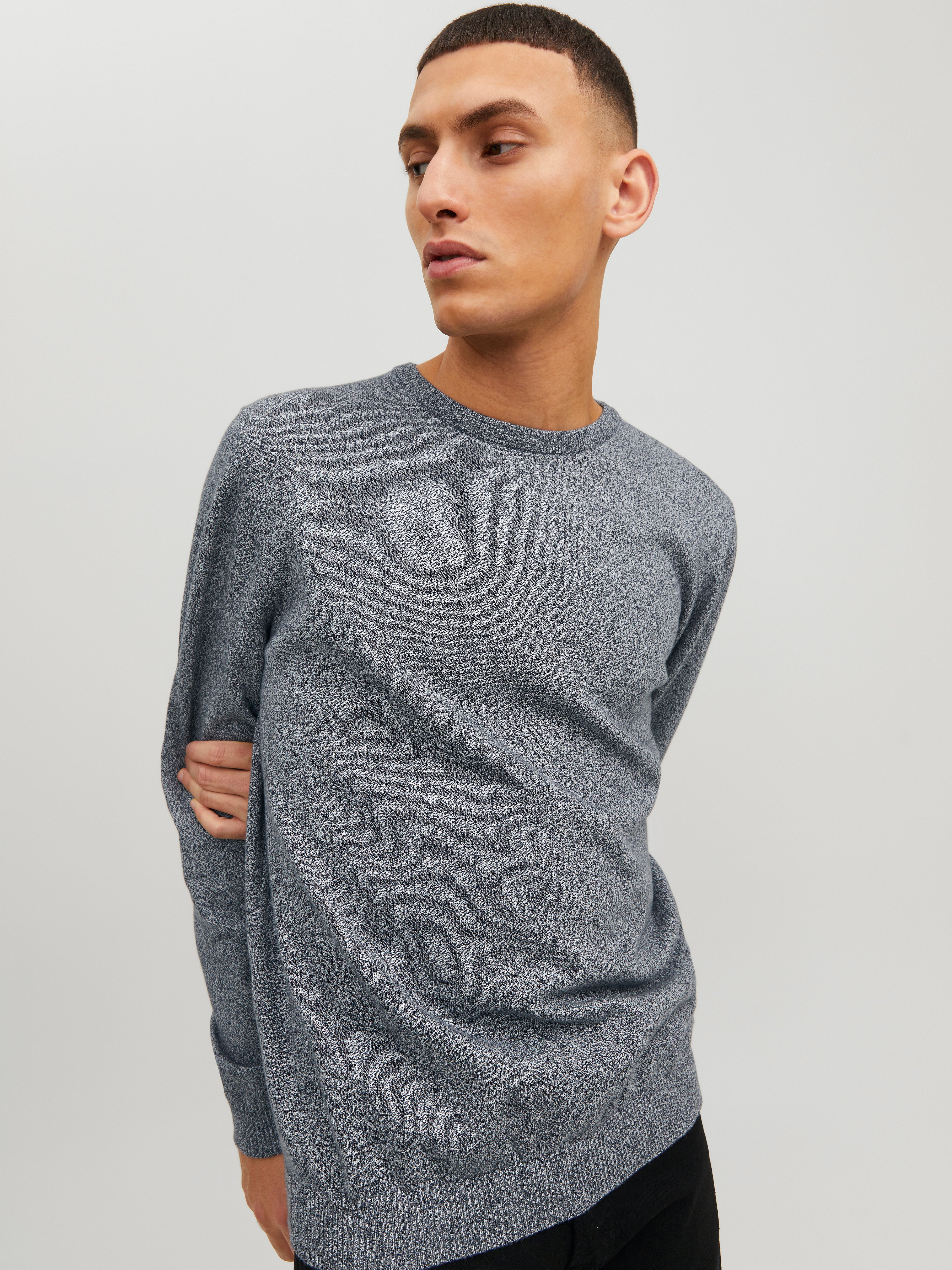 Pull Col Rond Fille Gris Acrylique - Taille 12-13 Ans - Candy Couture