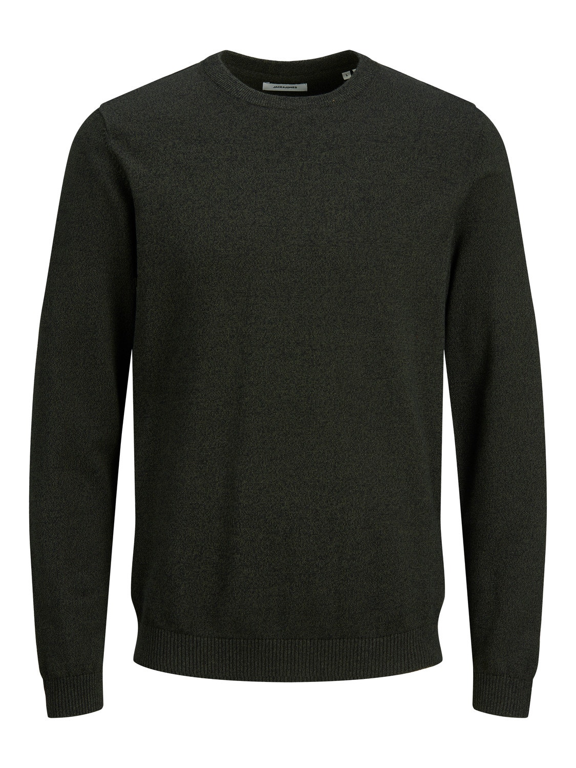 Jack & Jones soft crew neck jumper in black Jack & Jones soft crew neck jumper in black
