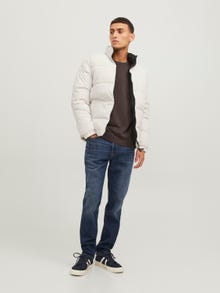 Jack & Jones Sima Személyzeti nyakú pulóver -Seal Brown - 12137190