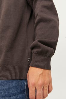 Jack & Jones Pull en maille à col rond -Seal Brown - 12137190