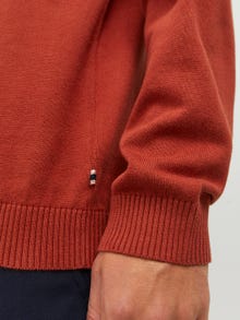 Jack & Jones Einfarbig Strickpullover mit Rundhals -Cinnabar - 12137190