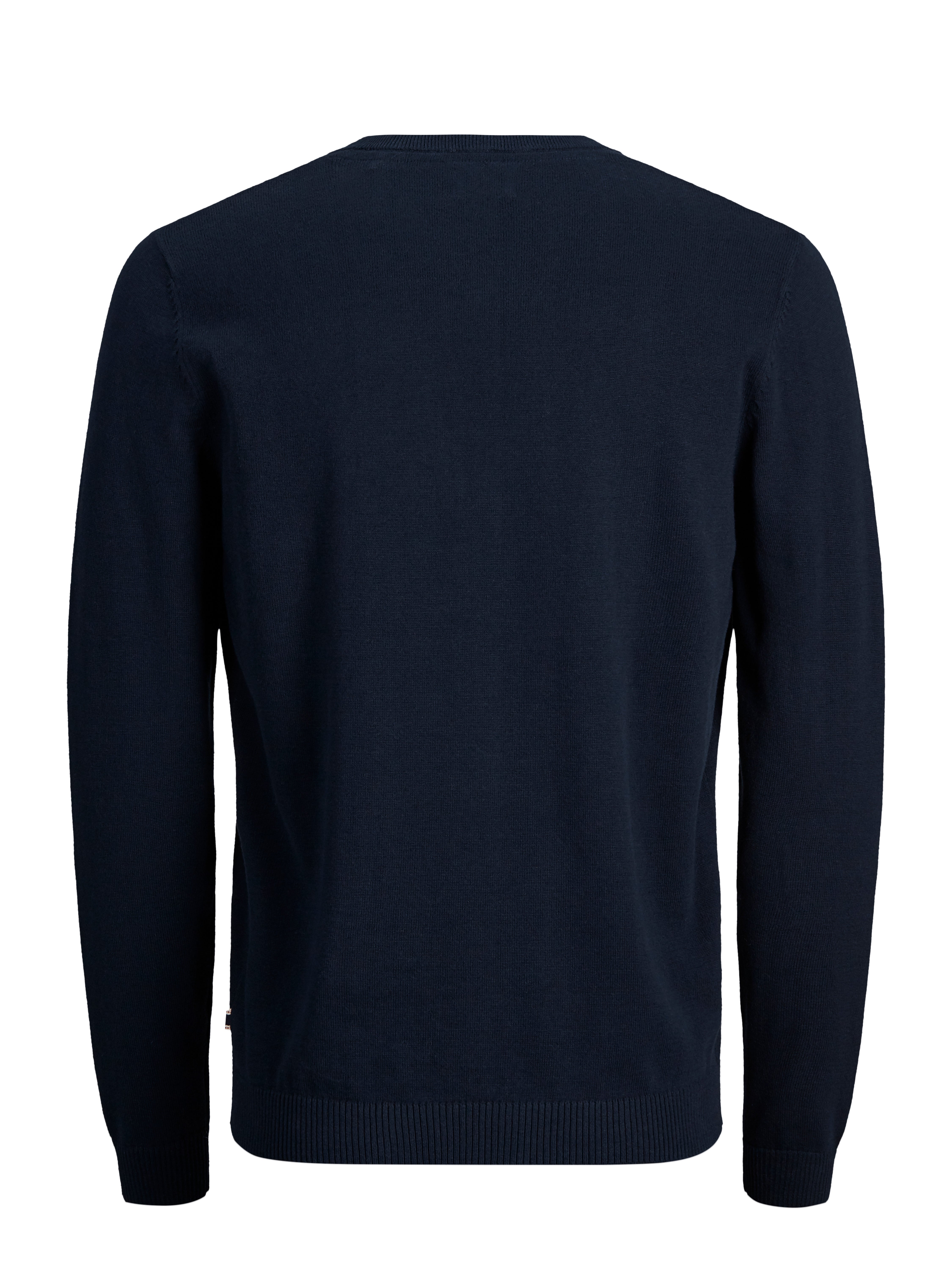 v-neck Knitted Pullover | Dark Blue 