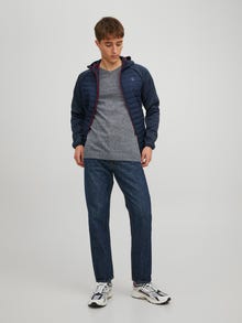 Jack & Jones Plain Knitted pullover -Navy Blazer - 12137194