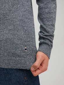 Jack & Jones Plain Knitted pullover -Navy Blazer - 12137194
