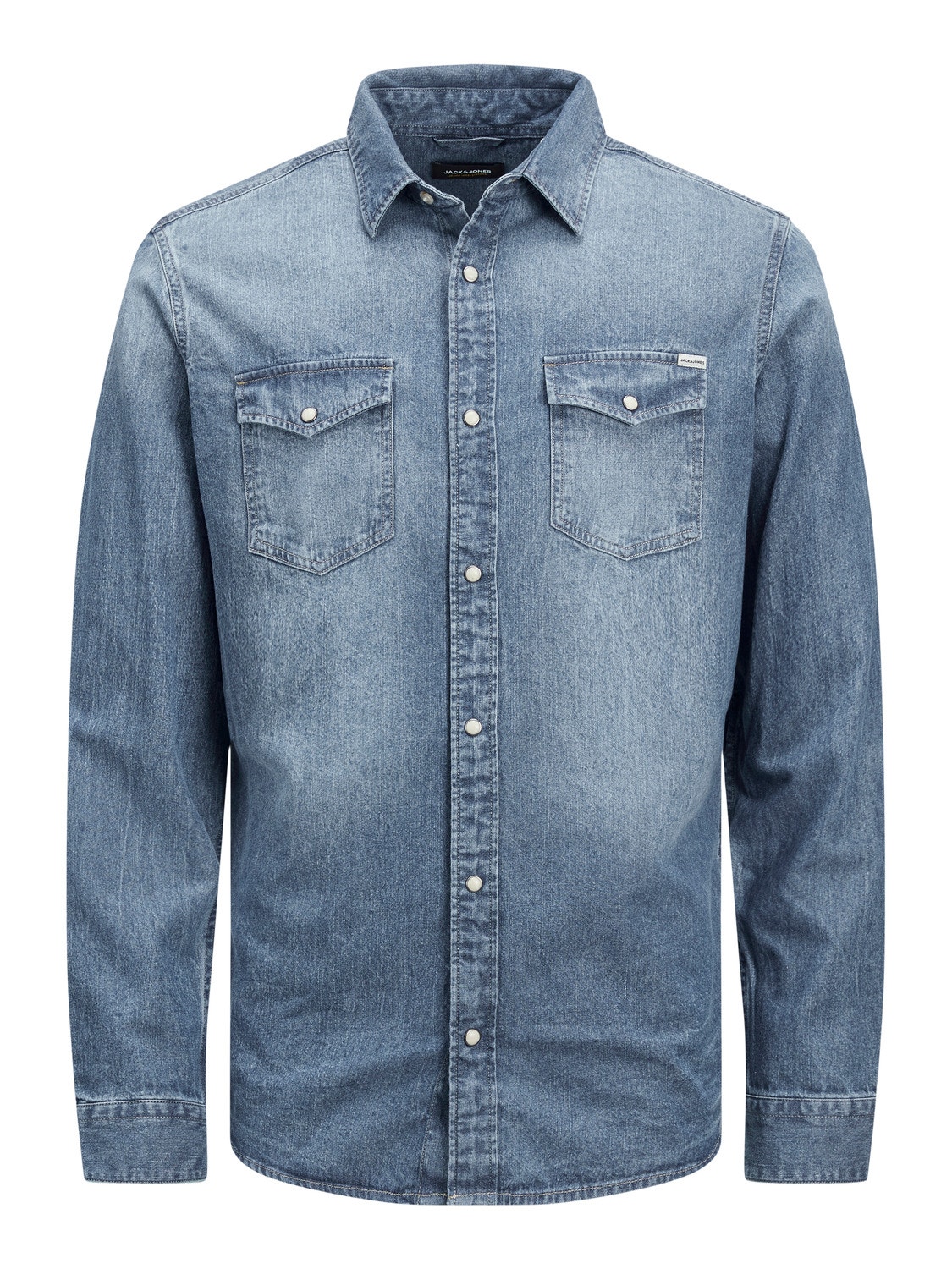 Jack & Jones denim shirt in mid blue Jack & Jones denim shirt in mid blue