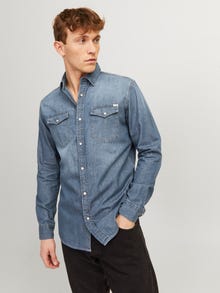 Jack & Jones Slim Fit Džínová košile -Medium Blue Denim - 12138115